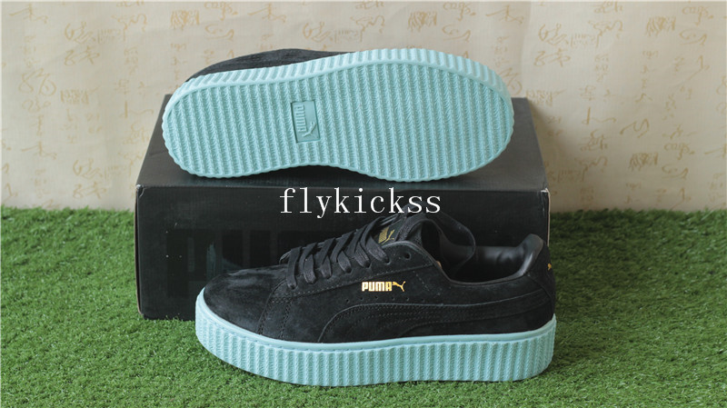 Puma Fenty Rihanna Creeper Low Black Light Blue Gum